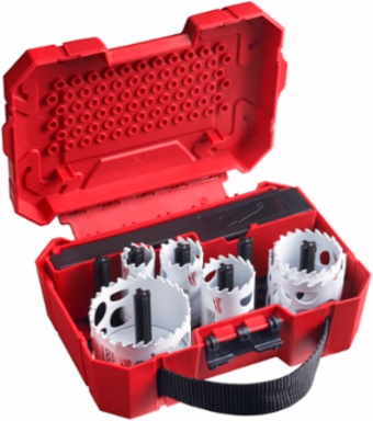 10 PC HOLE DOZERTM Electrician's Carbide Teeth Hole Saw Kit, 1-5/8" Cut Depth