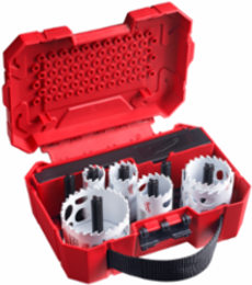 10 PC HOLE DOZERTM Electrician's Carbide Teeth Hole Saw Kit, 1-5/8" Cut Depth