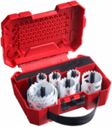 12 PC HOLE DOZERTM Carbide Teeth Hole Saw Kit, 1-5/8" Cutting Depth