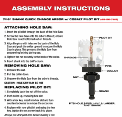 9PC HOLE DOZER™ General-Purpose Hole Saw Kit