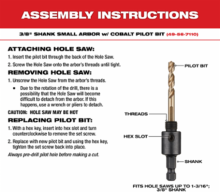 HOLE DOZER™ 21-Piece Bi-Metal Hole Saw Kit, Multiple Sizes, 3/5 TPI