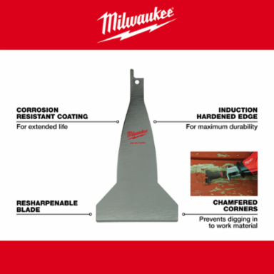 3-Piece Material Removal Blade Set, Includes 1.5 Inch & 3 Inch Scraper Blades