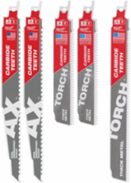 5-Piece Carbide Teeth SAWZALL Blade Set, 6-9 Inch, Reciprocating, All-Purpose