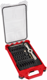 38PC Metric Tap & Die Set with Hex-LOKTM 1 Inch Dies, Black Oxide Coating