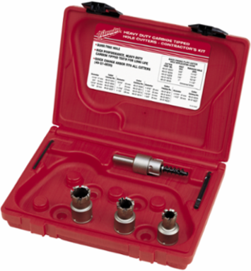 Quick Change 5PC Carbide Hole Cutter Set, 2.84 Inch Diameter