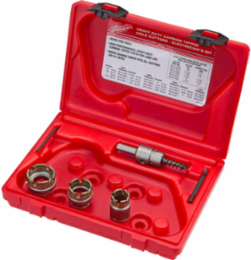 5PC Carbide Hole Cutter Set for Sheet Metal, 7/8"-1-3/8" Sizes