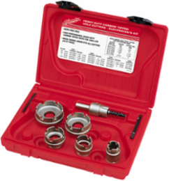 7-Piece Quick Change Carbide Hole Cutter Set, 7/8"-2" Bit Diameter