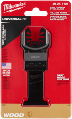 OPEN-LOK™ 1-3/8" HCS Wood Multi-Tool Blade, 27 Teeth, Oscillating Saw
