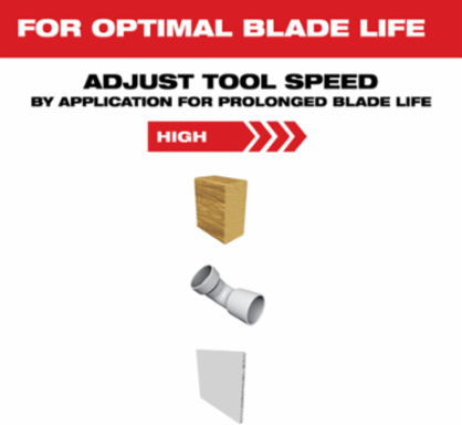 1-3/8” High Carbon Steel Wood Universal Fit Oscillating Multi-Tool Blade (3 PK)