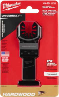OPEN-LOK™ 1-3/8 Inch HCS Multi-Tool Blade with Japanese Teeth, 2 Inch Max Plunge Depth