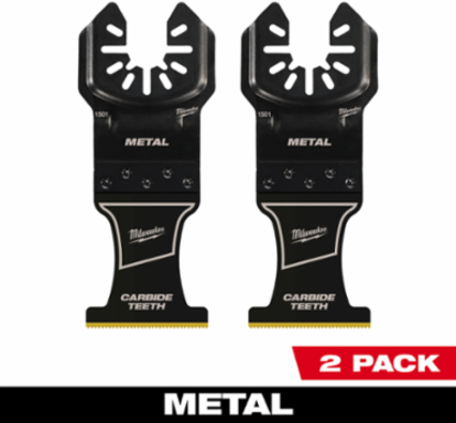 OPEN-LOK™ 1-3/8 Inch Carbide Teeth Metal Multi-Tool Blades, 2 Pack