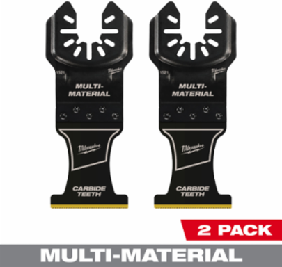 OPEN-LOK™ 1-3/8 Inch Carbide Teeth Oscillating Blades, 2 Pack