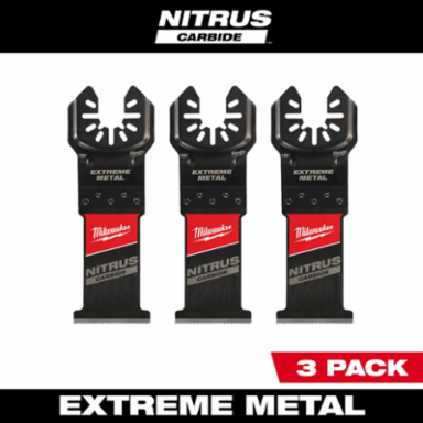 NITRUS Carbide Extreme Metal Oscillating Multi-Tool Blades 1-3/8 Inch, 3 PK
