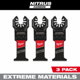 NITRUS Carbide Oscillating Multi-Tool Blades Set of 3, 1-3/8 Inch Width
