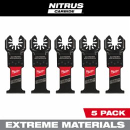 NITRUS Carbide Universal Fit OPEN-LOK Multi-Tool Blades (5 PK) 1-3/8 Inch, 2 Inch Max Plunge Depth