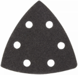 3-1/2 Inch Triangle Sandpaper 60 Grit, Silicon Carbide, 6 Pack