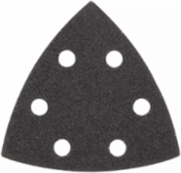 3-1/2 Inch Triangle Sandpaper, 80 Grit, Hook & Loop, 6 Pack