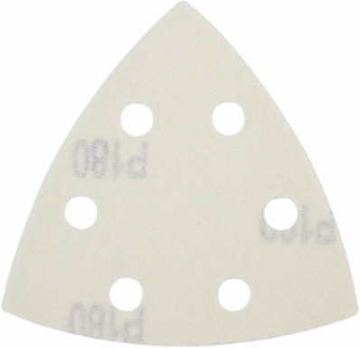 3-1/2 Inch Triangle Sandpaper, 180 Grit, 6 Pack, Hook & Loop