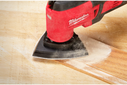 3-1/2 Inch Triangle Sandpaper 240 Grit - 6 Pack with Hook & Loop Attachment