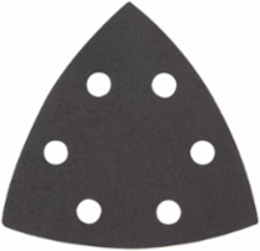 3-1/2 Inch Triangle Sandpaper 240 Grit - 6 Pack with Hook & Loop Attachment