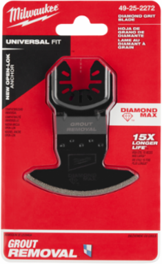 OPEN-LOK™ DIAMOND MAX™ Oscillating Grout Removal Blade, 6.38 Inch Length, Diamond Grit