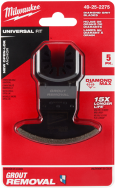 OPEN-LOK™ DIAMOND MAX™ Diamond Grit Oscillating Multi-Tool Blade (5 PK) 3.02 Inch Length, 2.38 Inch Width, 0.08 Inch Thickness