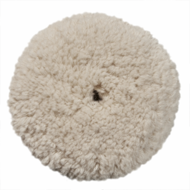 7 Inch Wool Cutting Pad, 1-1/2 Inch Pile Depth, Center Mount Attachment