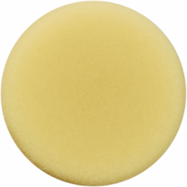 Yellow Foam Polishing Pad 3 Inch Diameter, Hook and Loop Attachment