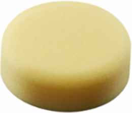 Yellow Foam Polishing Pad 3 Inch Diameter, Hook and Loop Attachment
