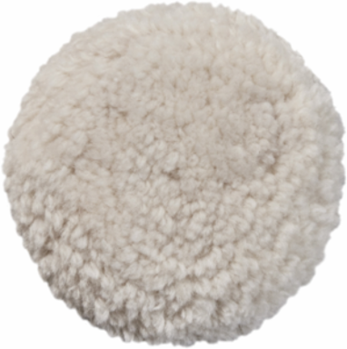 3 Inch Wool Cutting Pad, 1-1/2 Inch Pile Depth, 5/8 Inch Arbor Hole