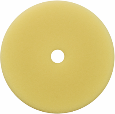 7 Inch Yellow Foam Polishing Pad 5PC, Hook-and-Loop, 1.125 Inch Thickness