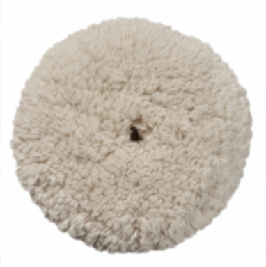 7 Inch Wool Cutting Pad (5PC) - 1-1/2 Inch Pile Depth, Center Mount