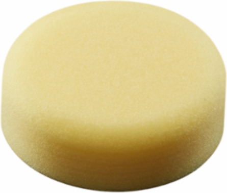 3 Inch Yellow Foam Polishing Pad Set with Hook-and-Loop Attachment (5PC)