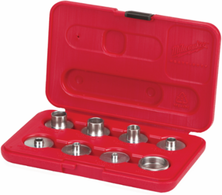 9-Piece Template Guide Kit, 8.5 Inch Guides, Metal Construction, Includes Case