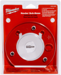 Router Sub-Base Template, 6 Inch Diameter, 1-3/16 Inch Center Hole, Polycarbonate