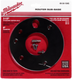 6 Inch Diameter Sub-Base with 2-1/2 Inch Center Hole for Routers