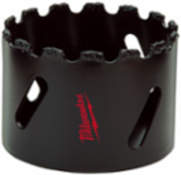 7/8 Inch Carbide Grit Hole Saw, 2.5 Inch Length, Tungsten Carbide Edge