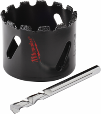 2-1/4 Inch Carbide Grit Hole Saw, Tungsten Carbide Edge, 2 Inch Depth