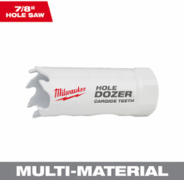7/8 Inch HOLE DOZER™ Carbide Teeth Hole Saw, 1-5/8 Inch Cutting Depth