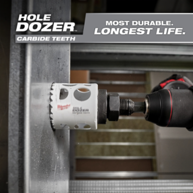HOLE DOZER™ 1-3/4 Inch Carbide Teeth Hole Saw, 1.625 Inch Cutting Depth