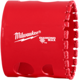 2 Inch Diamond Max Hole Saw, Diamond Coated, 4 Teeth per Inch