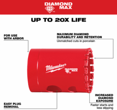 6PC DIAMOND MAX™ Hole Saw Set