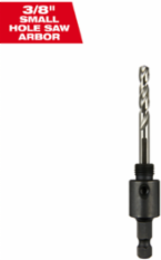 Small Thread Arbor 3/8 Inch Shank for Hole Saws up to 1-3/16 Inch