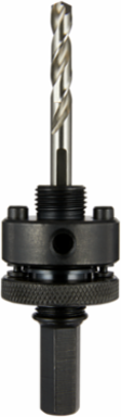 Large Thread Quick Change Arbor, 7/16 Inch Hex Shank, For Hole Saws 1-1/4 Inch and Larger