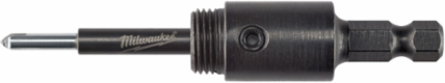 Arbor with Retractable Starter Bit - 0.375 Inch, 5.7 Inch Length, Hardened Steel