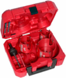 Big Hawg 7-Piece Hole Saw Kit, Carbide Tipped, Bit Sizes 2-1/8" to 3-5/8"