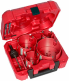 BIG HAWG™ Carbide Teeth Hole Saw Kit, 8 Pieces, Includes 2-1/8" to 4-5/8" Sizes
