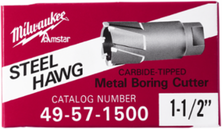 1-1/2 Inch Threaded Steel Hawg Cutter, Carbide Teeth, 3.25 Inch Length