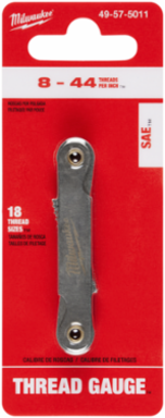 SAE Thread Gauge 8-44 TPI with Metal Construction and Compact Design
