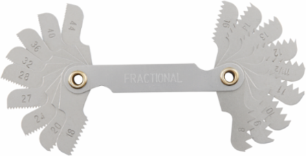 SAE Thread Gauge 8-44 TPI with Metal Construction and Compact Design